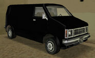 The black Pony featured during "Loose Ends", GTA Vice City. (rear quarter view)