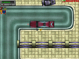 Getting in Deever's Limousine.