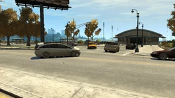 BusLane-GTAIV-FlatfishPlace.png (3.03 MB) Southern connection to Flatfish Place, looking from Union Drive East.