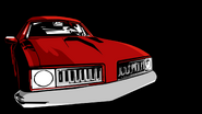 Artwork of the Stallion in Grand Theft Auto III. This art was reused in the trailer of Grand Theft Auto Advance, despite the fact that the car was not in the game.