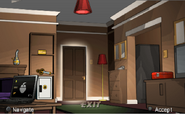 The interior of the safehouse.