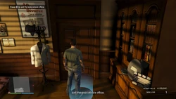 Exit the executive's office