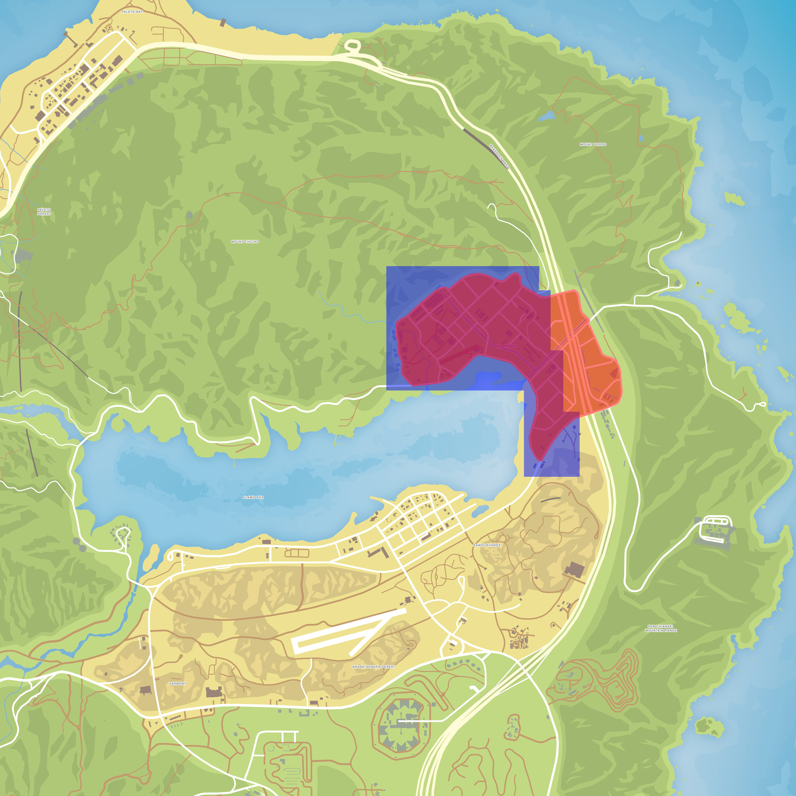 grand theft auto 5 detailed map