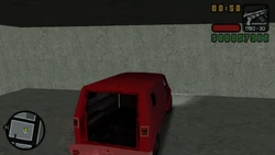 Parking inside the garage.