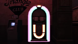 The Triangle Club jukebox.