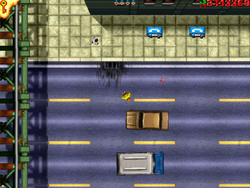 The train explodes.