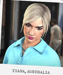 Tiana as she appears on the real life Cultstoppers website.