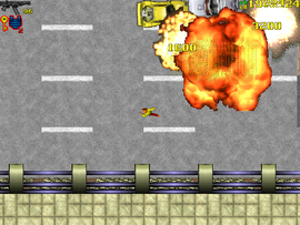 Destroying the vehicles.