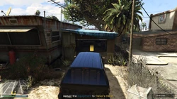ChopperTail-GTAOe-SS14.png (3.14 MB) Dropping off the equipment at Trevor's trailer in Sandy Shores.