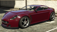 The Rapid GT in the original version of Grand Theft Auto V. (Rear quarter view)