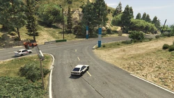 Turning right and continuing on 