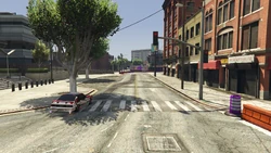 Proceeding onto Sinner Street and then turning right onto 