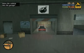 Claude at the 8-Ball's garage.