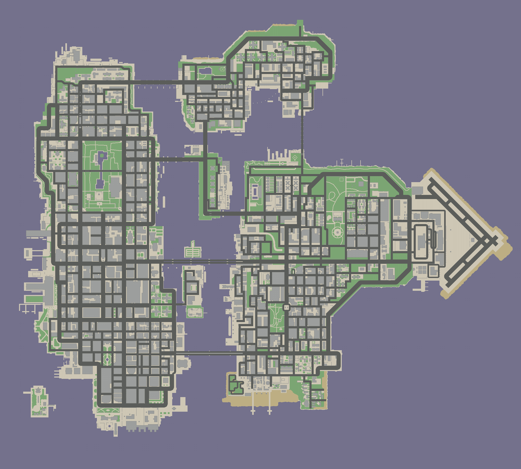 This is my fan art of what the map for Gta 3 Definitive edition could look  like if it was expanded : r/GTA