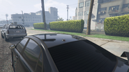 The rooftop brake lights on the Kuruma; these are absent on the armored variant.