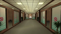 Offices in the top floor.