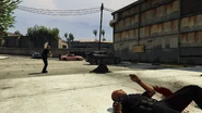 Taking out the cops.
