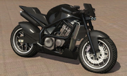 An Akuma in the original version of Grand Theft Auto V. (Rear quarter view)