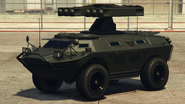 The APC with the SAM Battery. (rear quarter view)