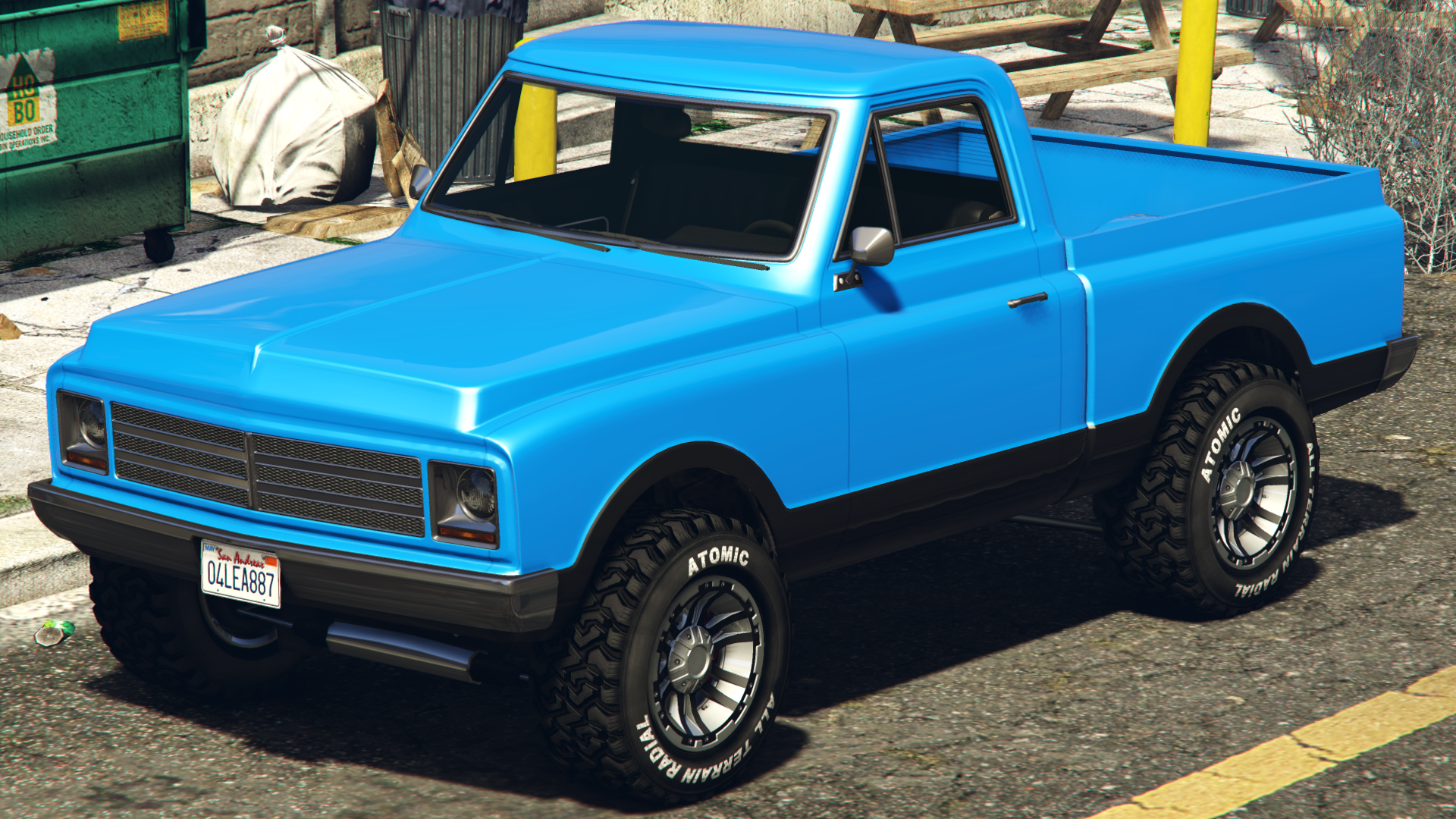 custom gta 5 lifted car