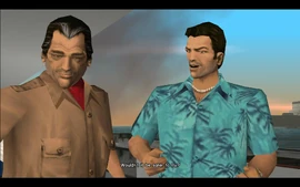 Tommy asks Cortez if it wouldn't be safer for him to fly instead of sailing.