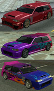 Possible combinations of modifications that can be given to Flash's at Wheel Arch Angels in GTA San Andreas.