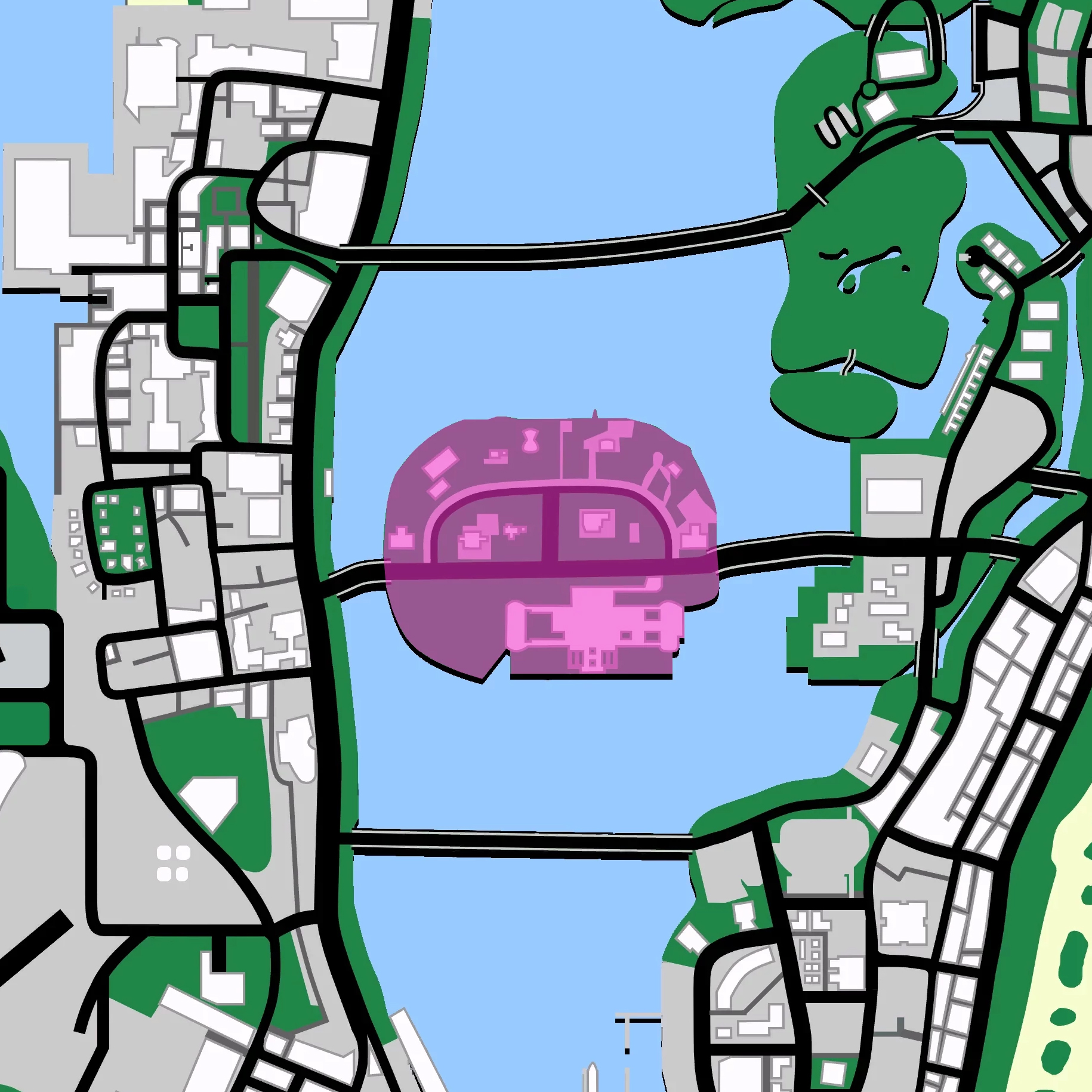 gta vice city map weapons