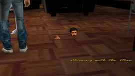 TheGreasyChopperBartender-GTAVC-PlacedUnderGround.png (1.21 MB) He is placed under ground during Messing with the Man, not normally seen.