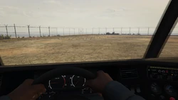 Driver's first-person view