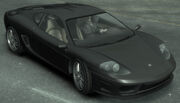 GTA IV, with rear scoops (Rear quarter view, without rear scoops; engine).