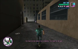 Tommy is reminded that he mustn't be seen when killing the Cubans.