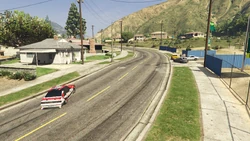 Drifting on  and passing spectators