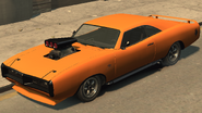 A "Highway Reaper" Dukes in Grand Theft Auto IV. (Rear quarter view)