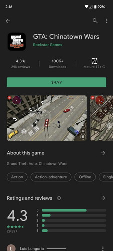 GTA: Chinatown Wars – Apps no Google Play