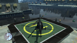 Arriving back at the helipad.