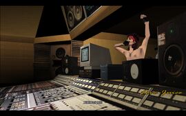 Tommy arrives at the V-Rock Recording Studio in Downtown to find Love Fist's frontman, Jezz Torrent recording vocals for a new song.