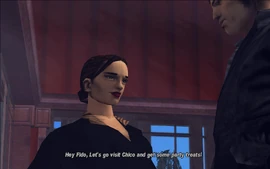 Maria asks Claude to take her to her drug dealer, Chico.