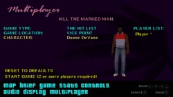 Duane DeVane in the character selection menu