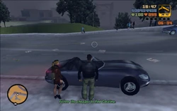 Claude has to follow the helicopter to find Catalina.