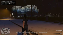 Jamal tells the player to photograph two points of interest on the exterior of the casino