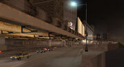 The Aspatria - Bedford Point Expressway that runs underneath the west side of Belleville Park, GTA III.