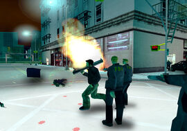 Early version of the "FBI" character model.