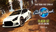 First Lucky Wheel advertisement.