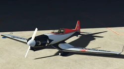 An Alpha-Z1 with the Pißwasser livery in Grand Theft Auto Online. (Rear quarter view)