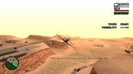 After arriving, CJ must land the plane.