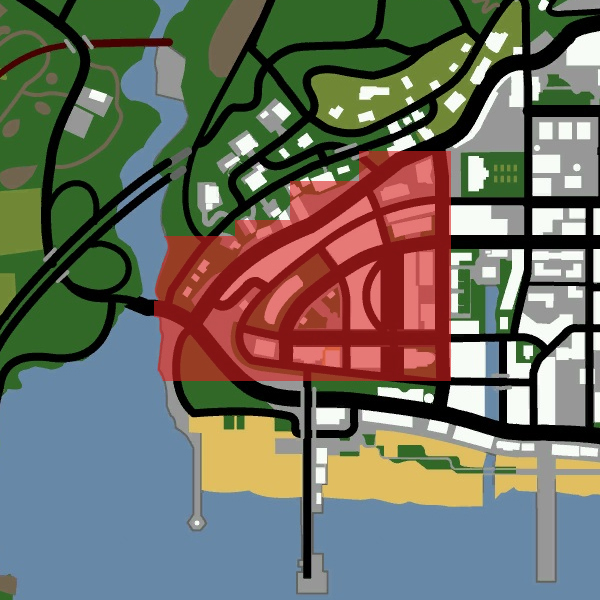 RADAR105-DOWNTOWN LOS SANTOS - GTA-San Andreas