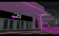 The stolen money helps Tommy upgrade the Malibu; he can now collect $10,000 regularly from the club.