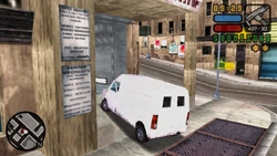 Using the Pay 'N' Spray to clear the wanted level.