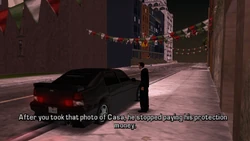 She berates him for making Giovanni Casa stop paying his protection money after he has taken that picture of him.