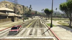 Turning left for the final time and continuing towards the start/finish line